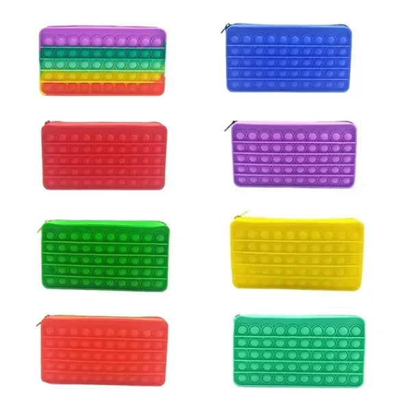 Custom Pop It Fidget Stress Relief Pencil Case Sensory Pouch