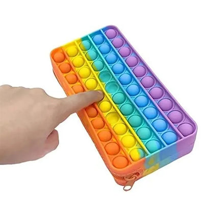 Custom Pop It Fidget Stress Relief Pencil Case Sensory Pouch