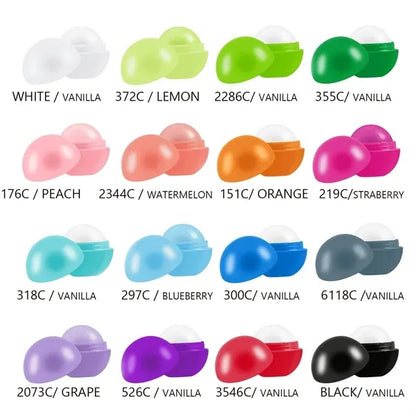 Round Ball Shape Lip Balm