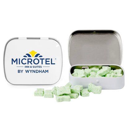 Domed Tin with Flag Shaped Mints
