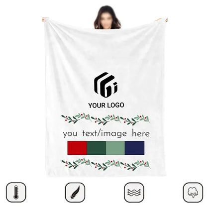 Room decor customizable breathable soft winter warm blanket