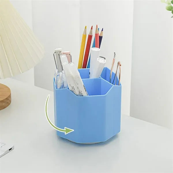 Multifunction Rotated Pen Holders 5 Slot Desk Organizers