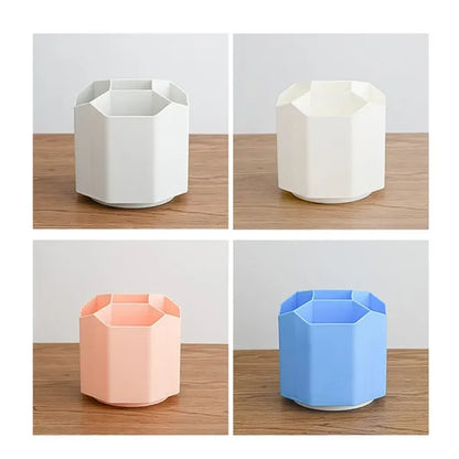 Multifunction Rotated Pen Holders 5 Slot Desk Organizers