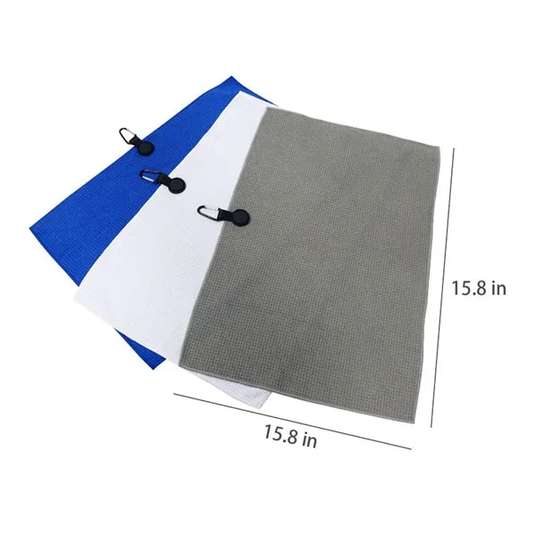 Microfiber Golf Cleaning Towels with Carabiner Clip