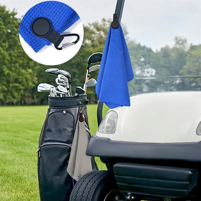 Microfiber Golf Cleaning Towels with Carabiner Clip