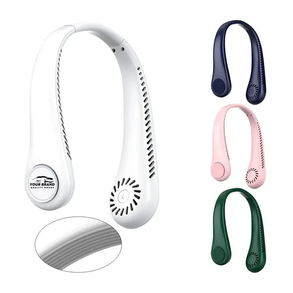 Outdoor Mini Neck Hanging Fans Leafless Silent Cooling Fans