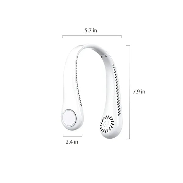 Outdoor Mini Neck Hanging Fans Leafless Silent Cooling Fans