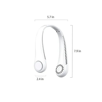 Outdoor Mini Neck Hanging Fans Leafless Silent Cooling Fans