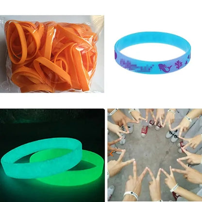 Rubber Running Bracelets Outdoor Hiking Wristbands