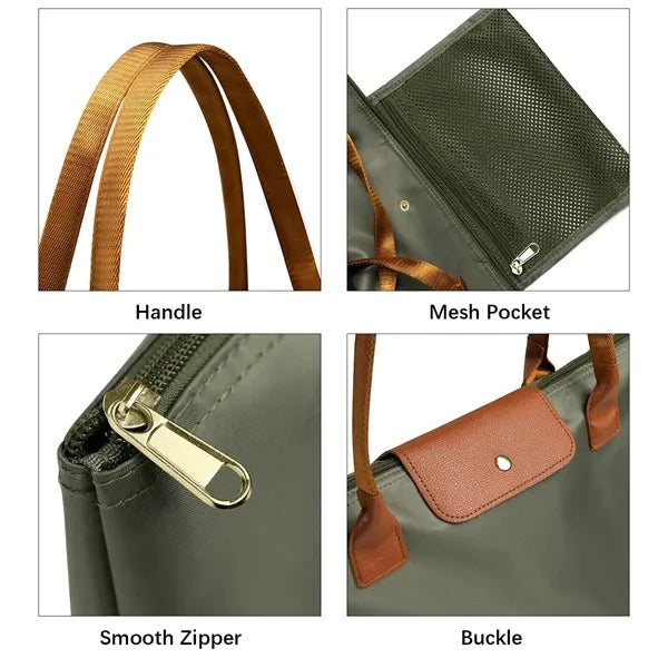 Foldable Shoulder Tote Bag for Women