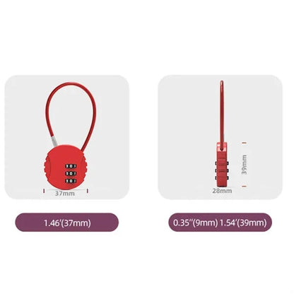 Simple Bicycle Ring Key Lock Anti-Theft Steel Cable