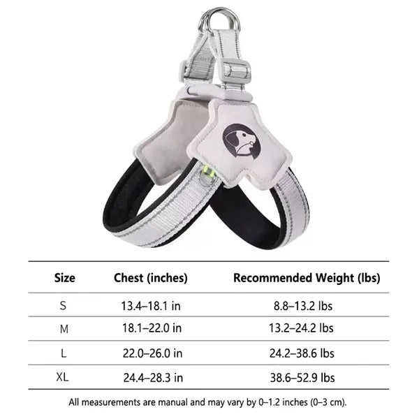 Custom Reflective Dog Harness Y Style Fit