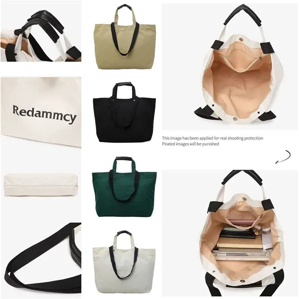 Double-Handled Canvas Tote Bag