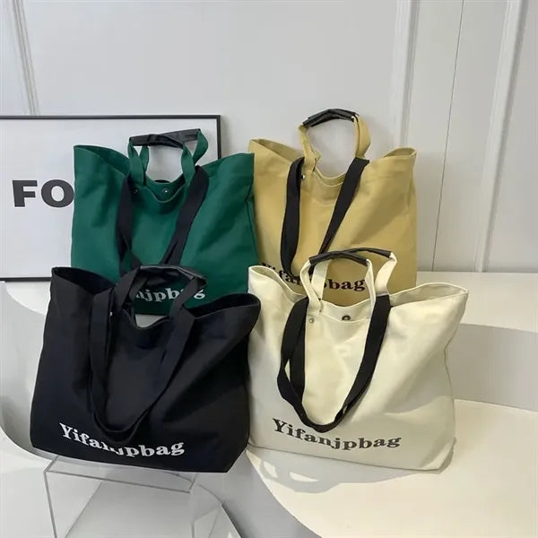 Double-Handled Canvas Tote Bag