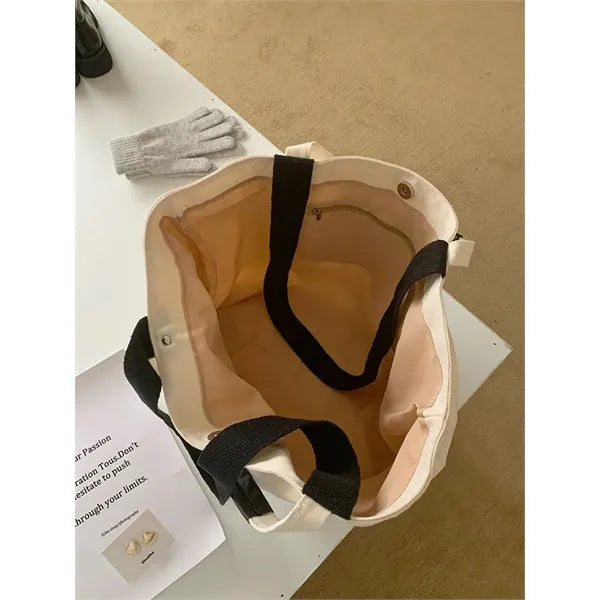 Double-Handled Canvas Tote Bag