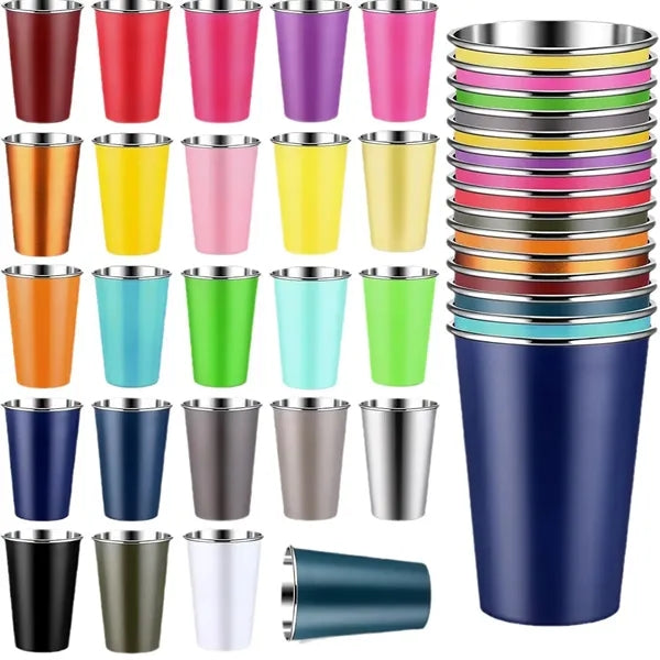 16OZ. High Quality Stainless Steel Metal Cup, Stackable Cup