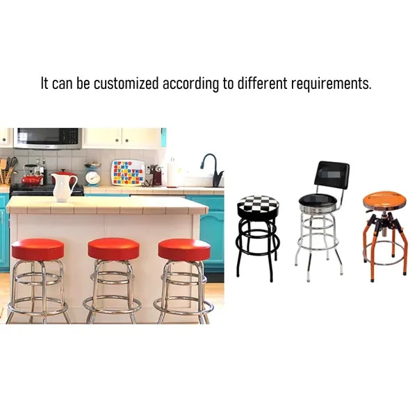 1950s Swivel American Style Designed Bar Stools