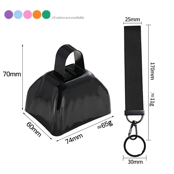 Cowbell with Wrist Strap
