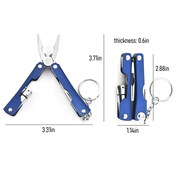 Mini Folding Pliers Small Model With Light Outdoor Supplies