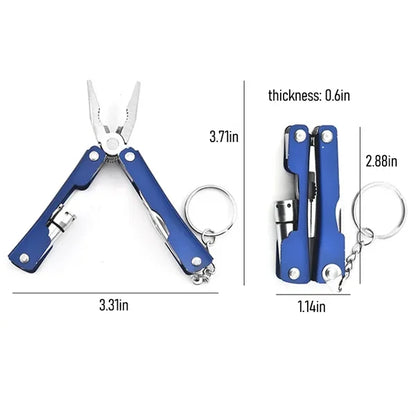 Mini Folding Pliers Small Model With Light Outdoor Supplies