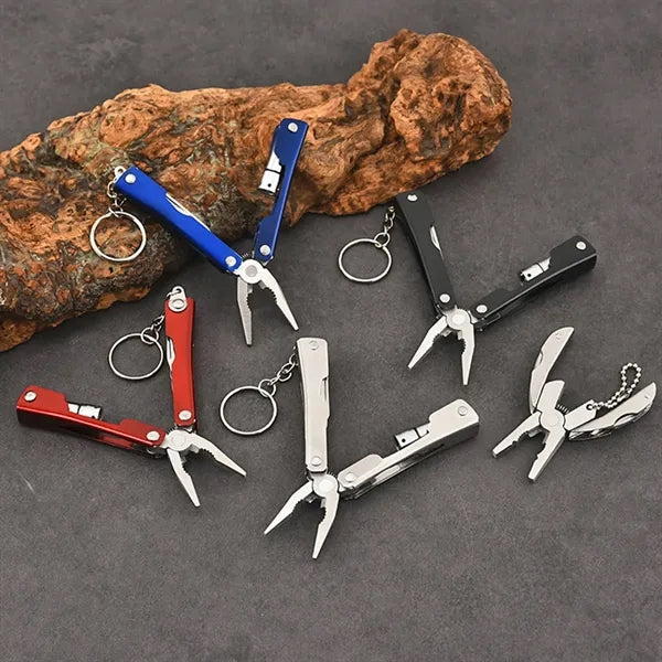 Mini Folding Pliers Small Model With Light Outdoor Supplies