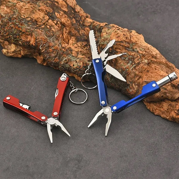 Mini Folding Pliers Small Model With Light Outdoor Supplies