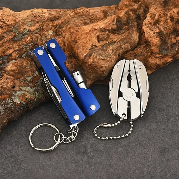 Mini Folding Pliers Small Model With Light Outdoor Supplies