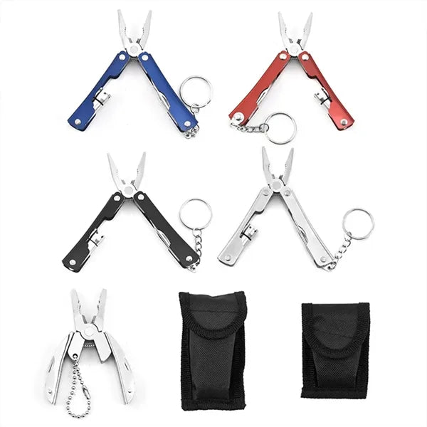 Mini Folding Pliers Small Model With Light Outdoor Supplies