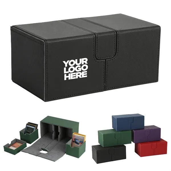 Children's Card Storage Box Leather Organizer