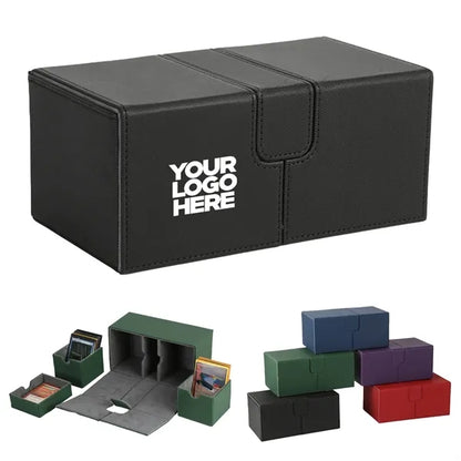 Children's Card Storage Box Leather Organizer