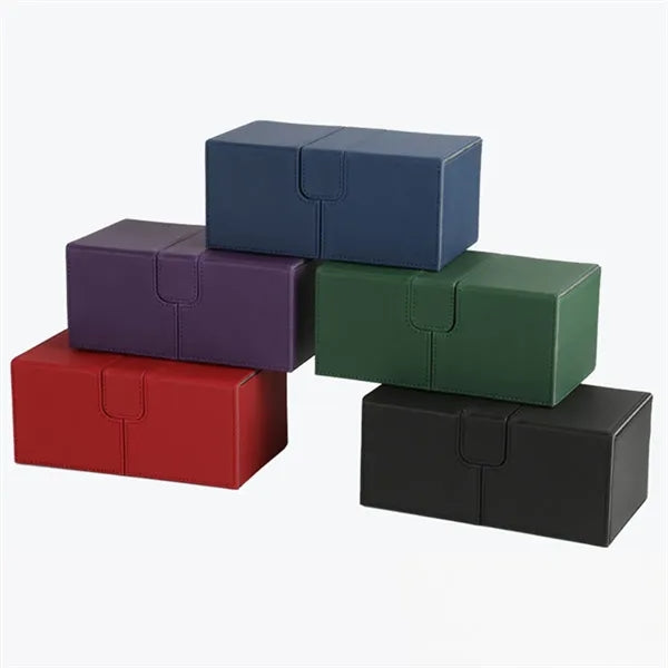 Children's Card Storage Box Leather Organizer
