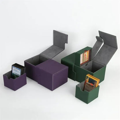 Children's Card Storage Box Leather Organizer