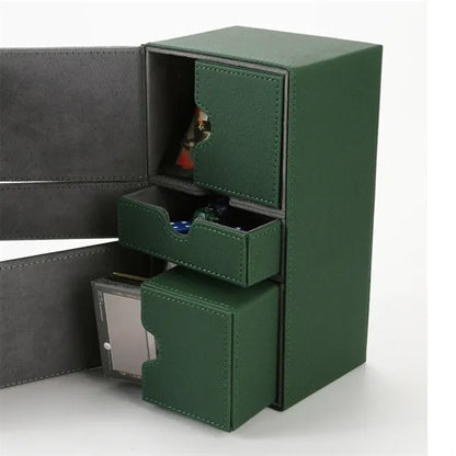 Children's Card Storage Box Leather Organizer
