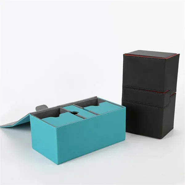 Children's Card Storage Box Leather Organizer