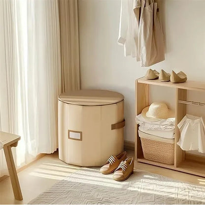 Cylindrical Shoe Storage Organizer with Removable Dividers