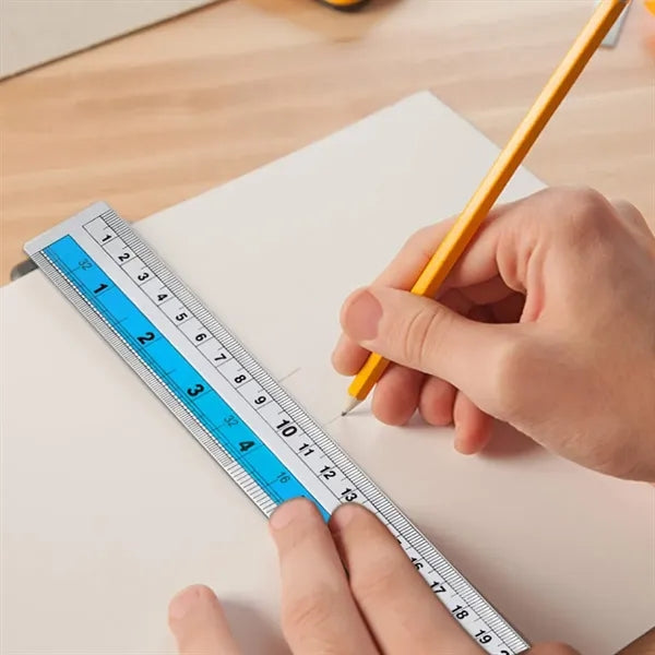 Custom Aluminum Dual Scale Ruler for School Office Use