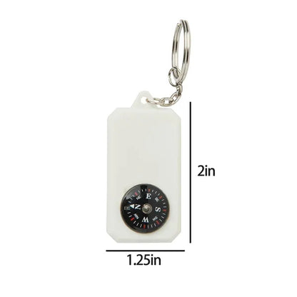 Custom Compass Keychain for Outdoor & Travel Use