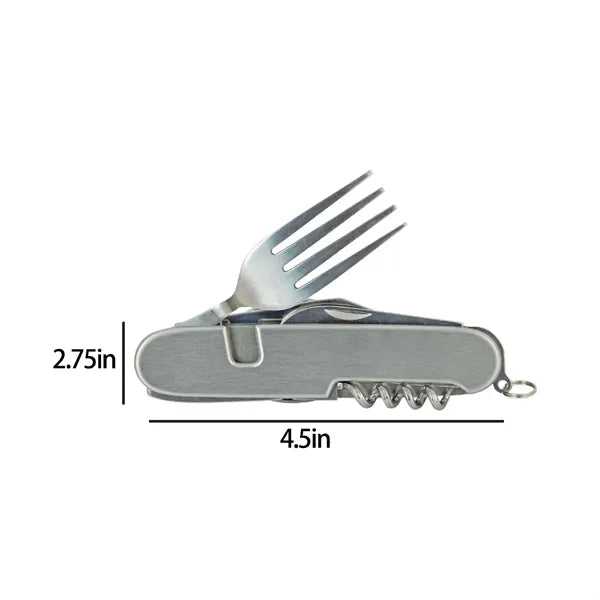 Outdoor Stainless Steel Camping Cutlery Tool Utensil Set