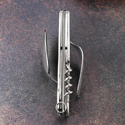 Outdoor Stainless Steel Camping Cutlery Tool Utensil Set