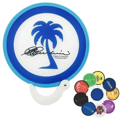8" Custom Full Color Double Sided Foldable Fan Flying Disc