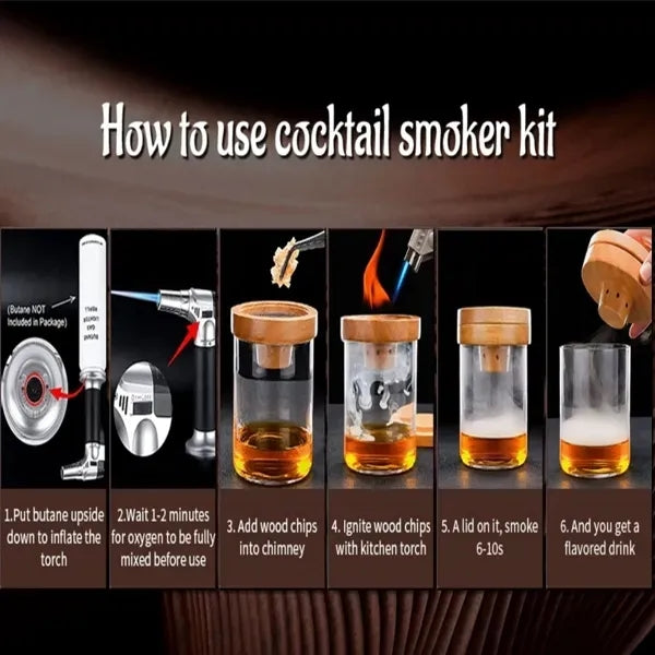 Cocktail Smoker Kit With Torch