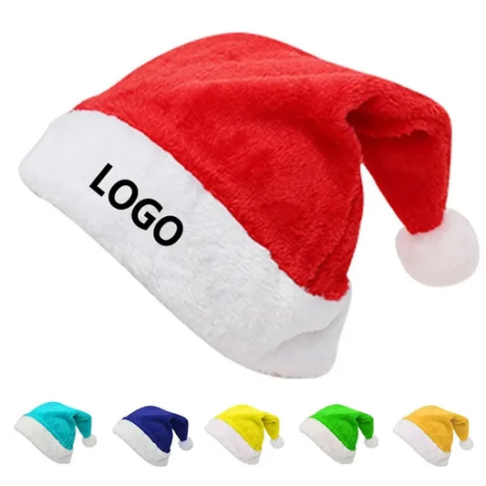 Custom Logo Christmas Hat for Adults