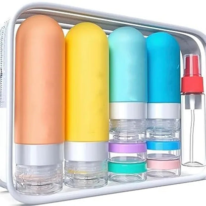 17 Pack Travel Bottles For Toiletries Silicone Containers