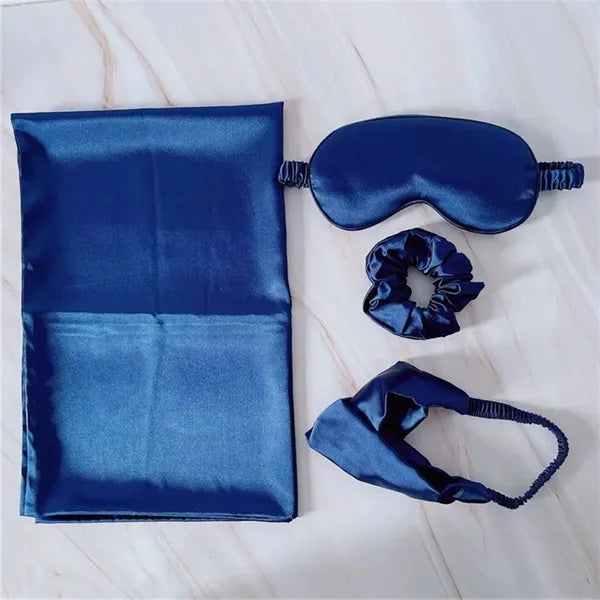 Double-Layer Imitation Silk Sleep Eye Mask Gift Box Set