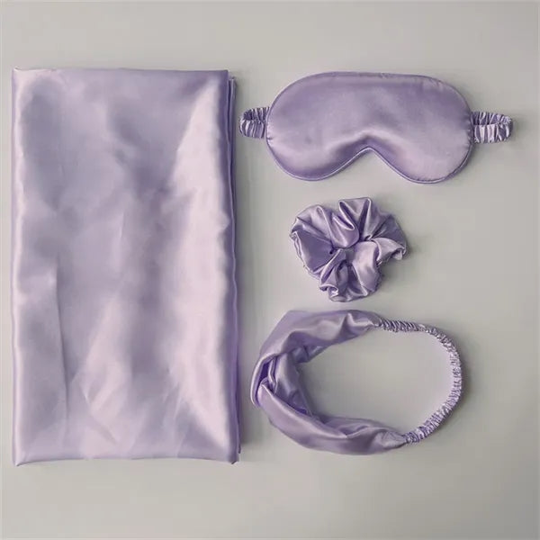 Double-Layer Imitation Silk Sleep Eye Mask Gift Box Set