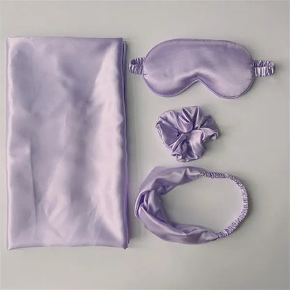 Double-Layer Imitation Silk Sleep Eye Mask Gift Box Set