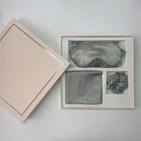 Double-Layer Imitation Silk Sleep Eye Mask Gift Box Set