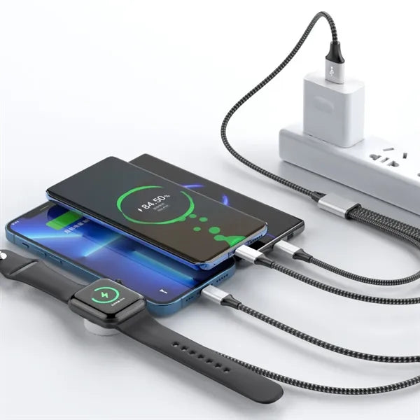 4 In 1 Phone And Apple Watch Charger Cable