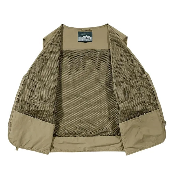 Men's Fishing Vest Utility Safari Travel Vest with Pockets