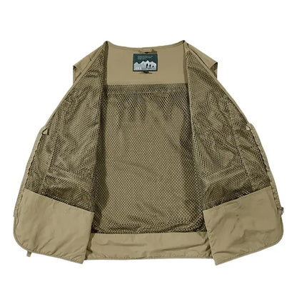 Men's Fishing Vest Utility Safari Travel Vest with Pockets